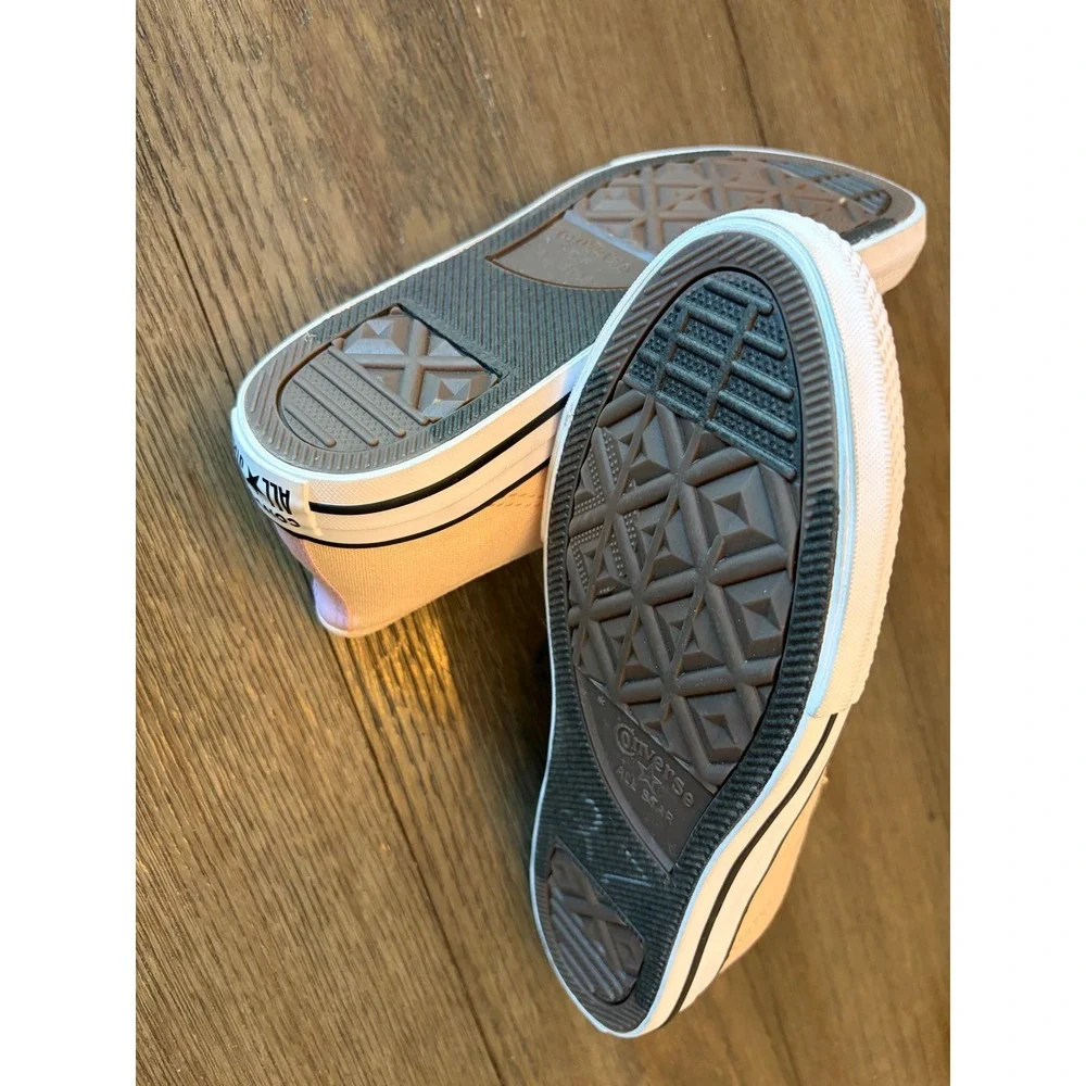 Converse All Star Sneakers Kids Size 3 Peach Butterfly Low Top A07352F